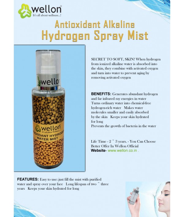 WELLON Antioxidant Alkaline Hydrogen Spray Mist